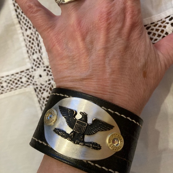 Leather cuff, up to 6 3/4” wrist - Picture 3 of 7
